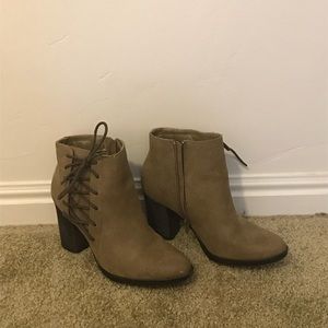 Tan bootie